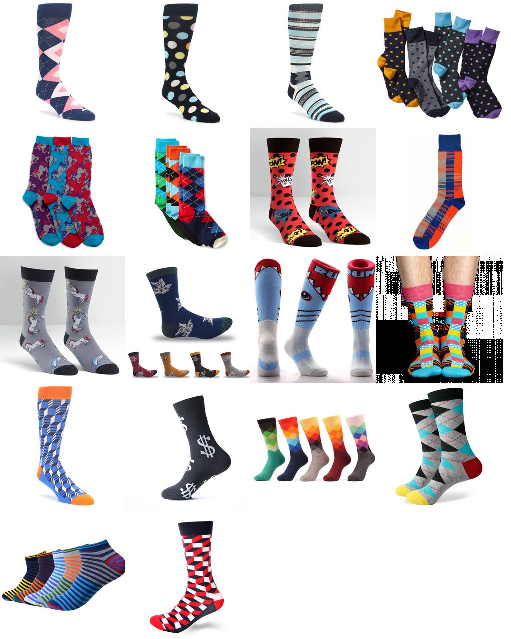 funky socks for men